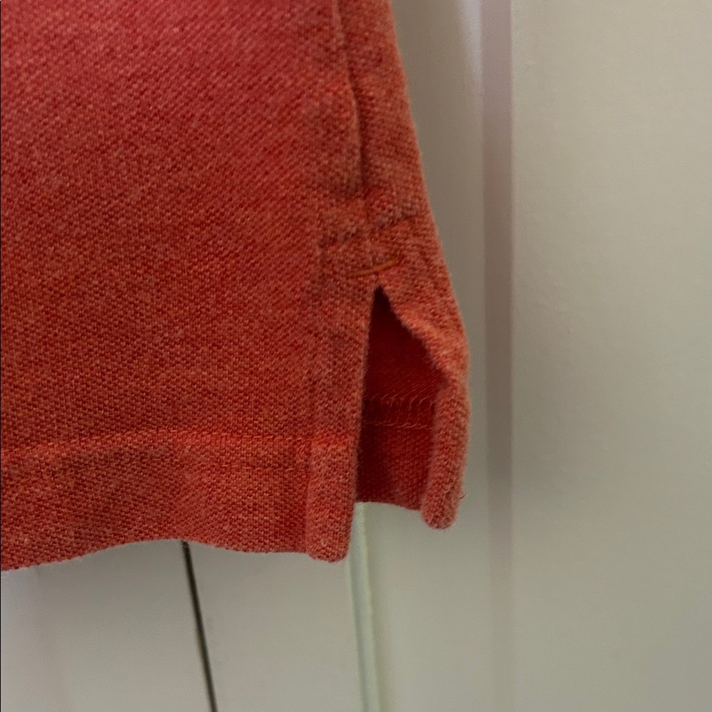 L.L. Bean Women's Coral/Peach Sleeveless Polo Tee - Picture 6 of 9